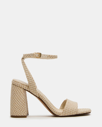 MESSA Raffia Women's Square-Toe Block Heel | Steve Madden
