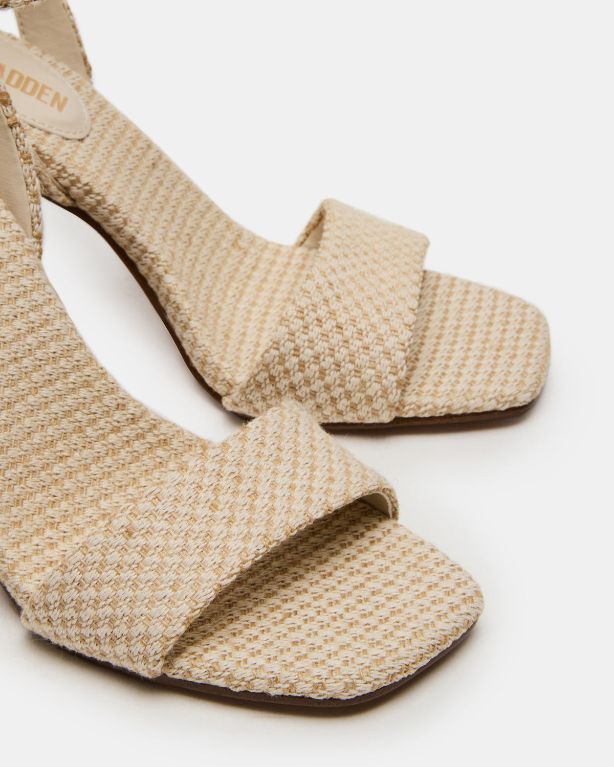 MESSA Raffia Women's Square-Toe Block Heel | Steve Madden