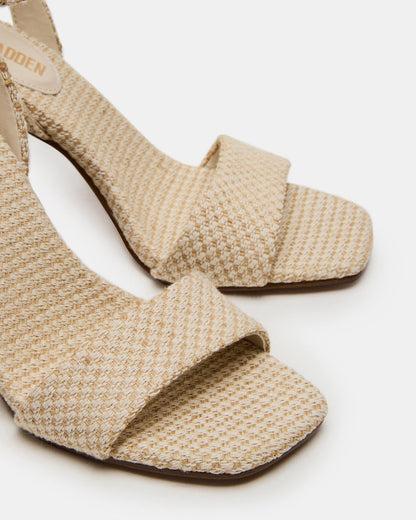 MESSA Raffia Women's Square-Toe Block Heel | Steve Madden