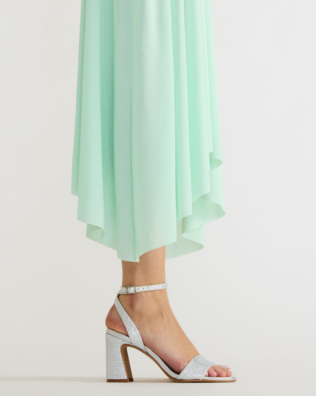 LARAH Rhinestone Rounded Toe Block Heel Women's Heel | Steve Madden