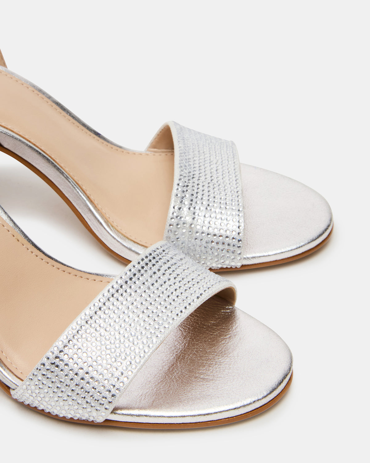 LARAH Rhinestone Rounded Toe Block Heel Women's Heel | Steve Madden
