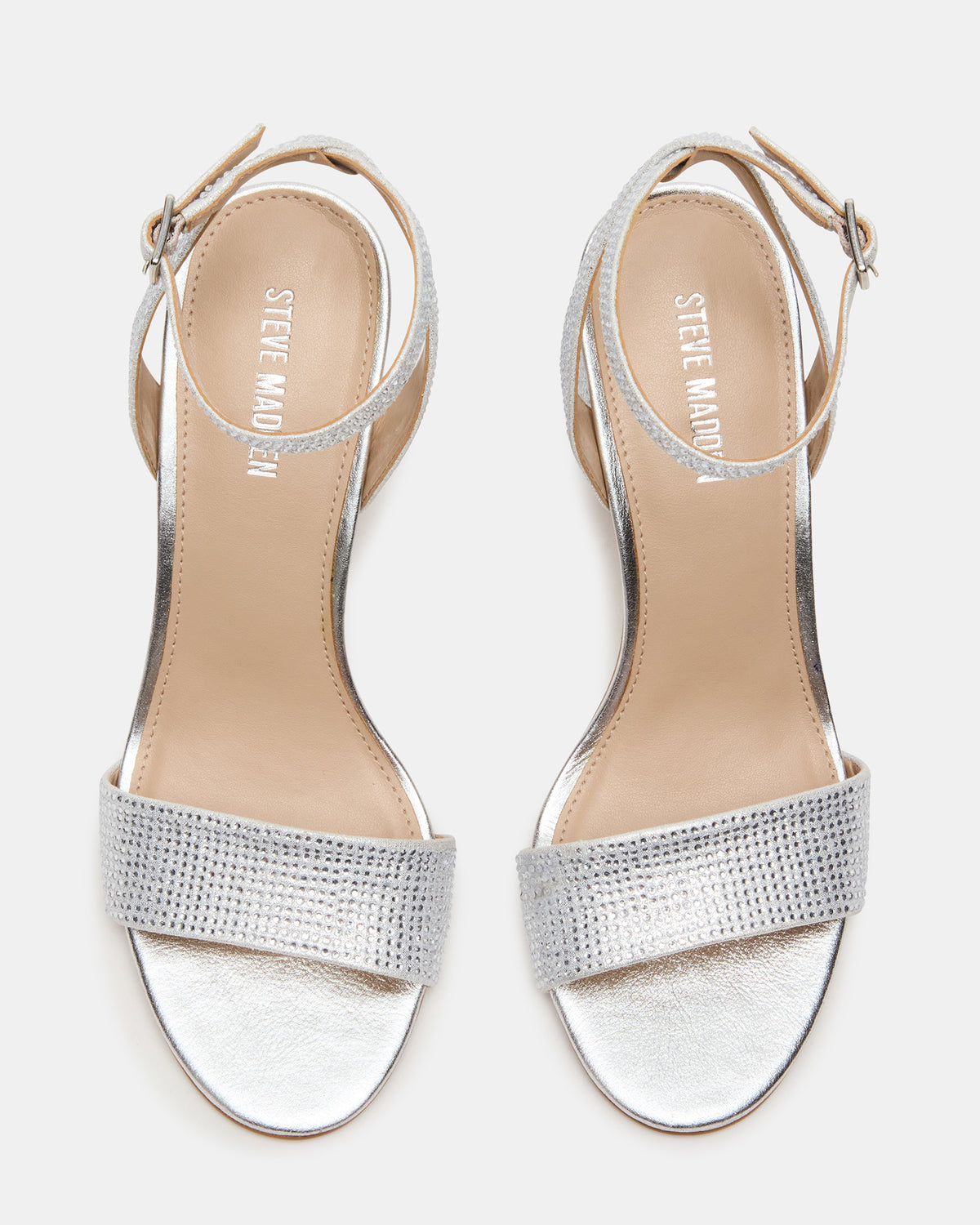 LARAH Rhinestone Rounded Toe Block Heel Women's Heel | Steve Madden