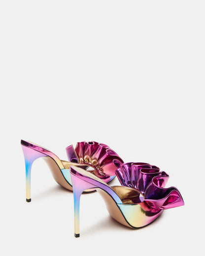 AFFINITY Metallic Multi Women's Pointed-Toe Stiletto Mule Heel | Steve Madden