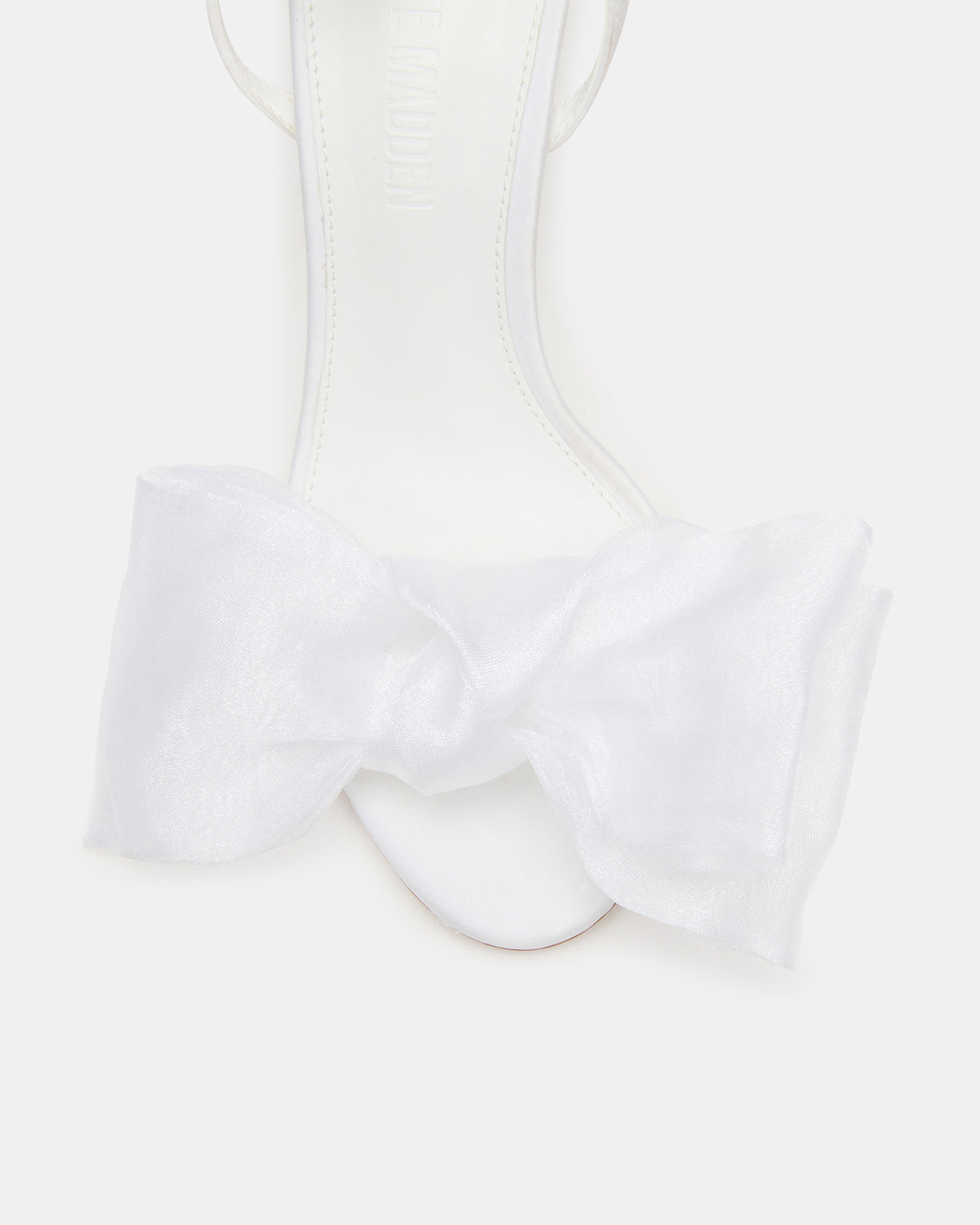 RADIANCE White Strappy Stiletto Bow Women's Heels | Steve Madden