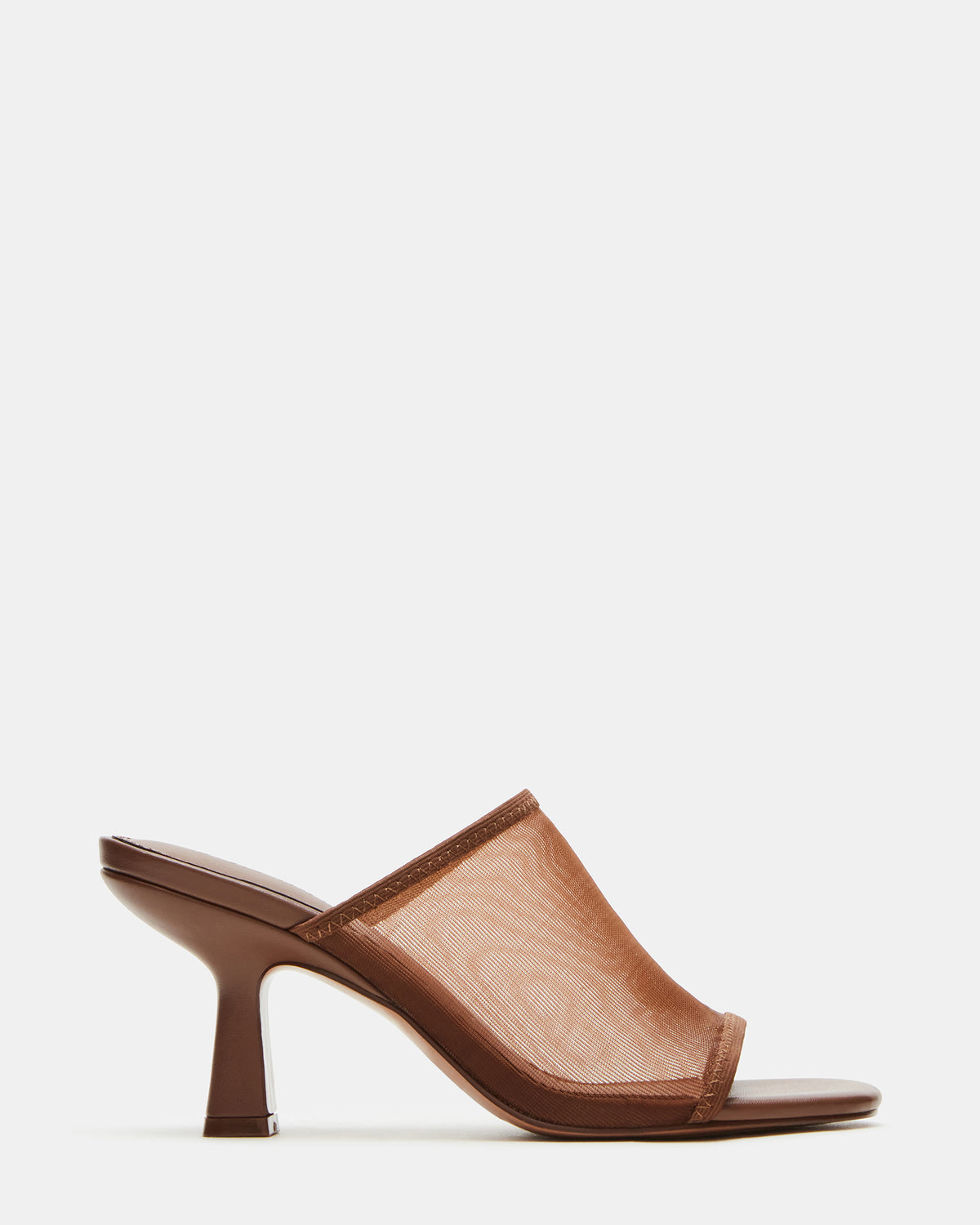 GLEAM Brown Women's Square-Toe Mule Heel | Steve Madden