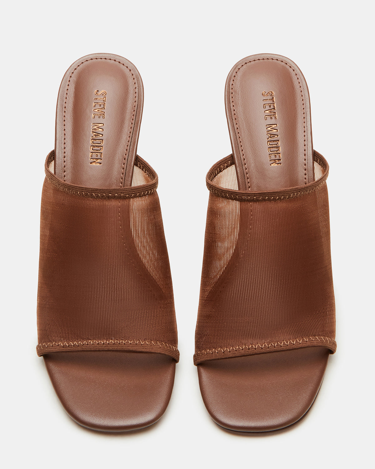 GLEAM Brown Women's Square-Toe Mule Heel | Steve Madden