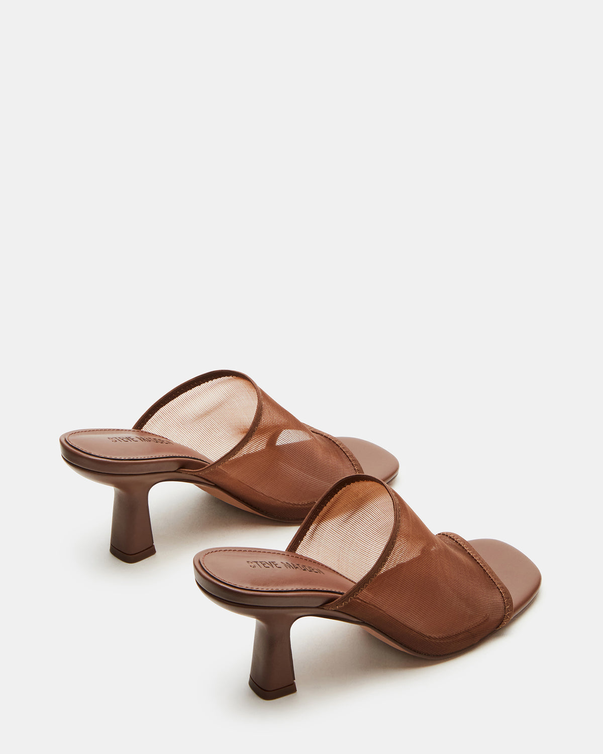 GLEAM Brown Women's Square-Toe Mule Heel | Steve Madden