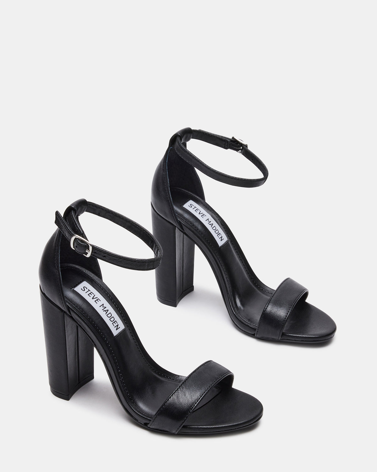 CARRSON Black Leather Women's Heel | Steve Madden