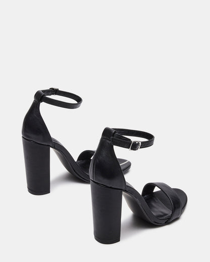 CARRSON Black Leather Women's Heel | Steve Madden