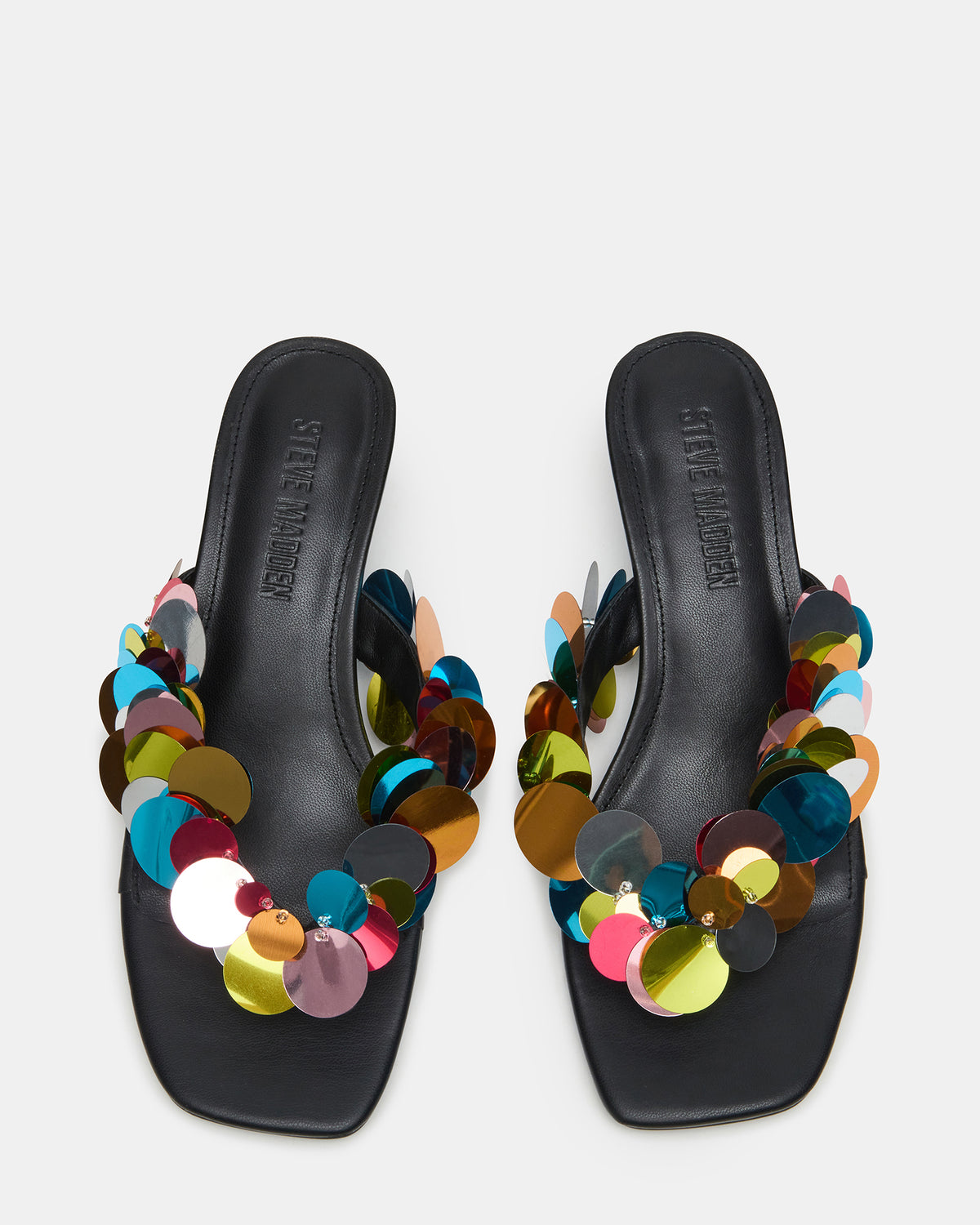 TRACIE Bright Multi Thong Strap Women's Kitten Heel | Steve Madden