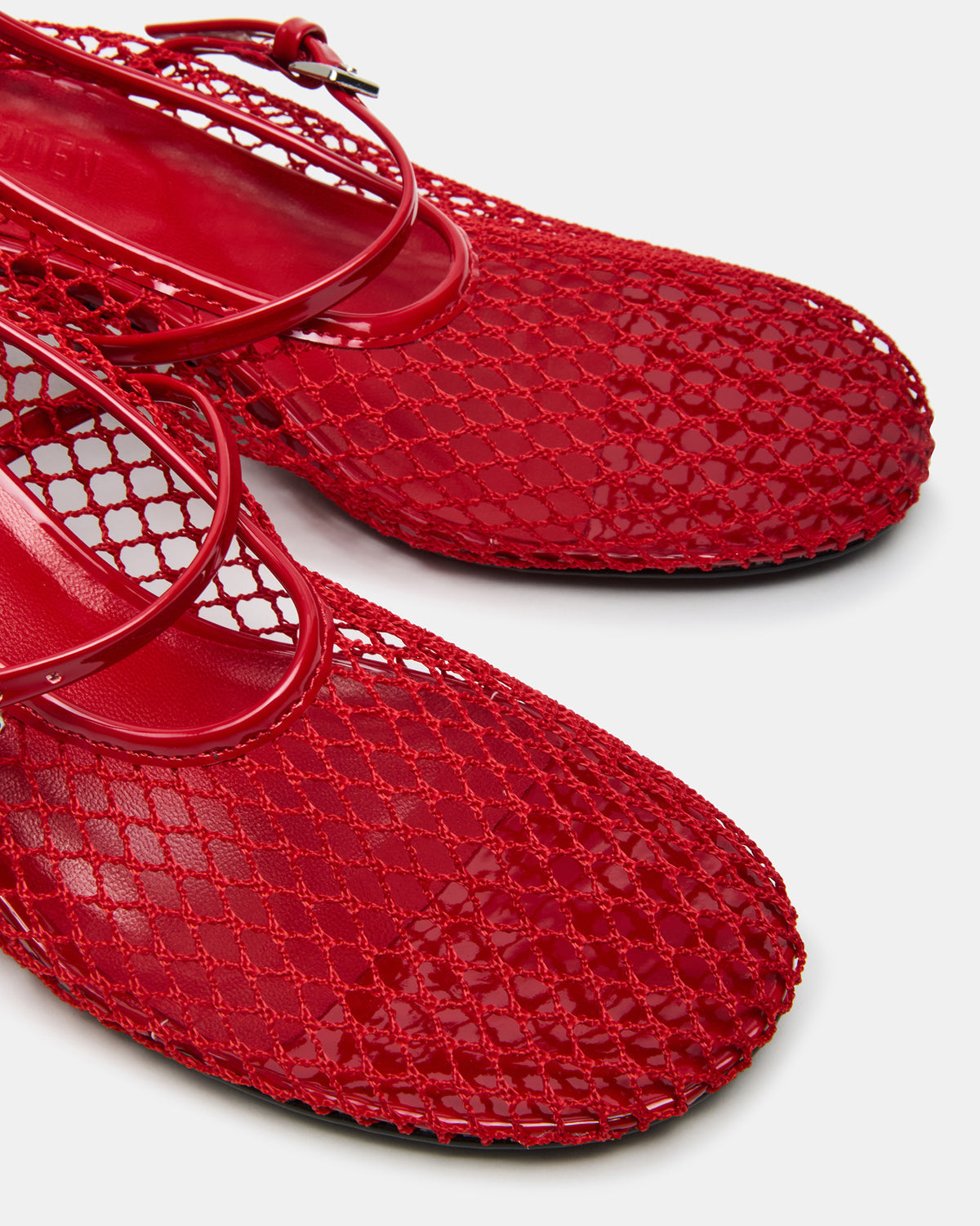 RAYNOR Red Women's Mary Jane Mesh Block Heel | Steve Madden