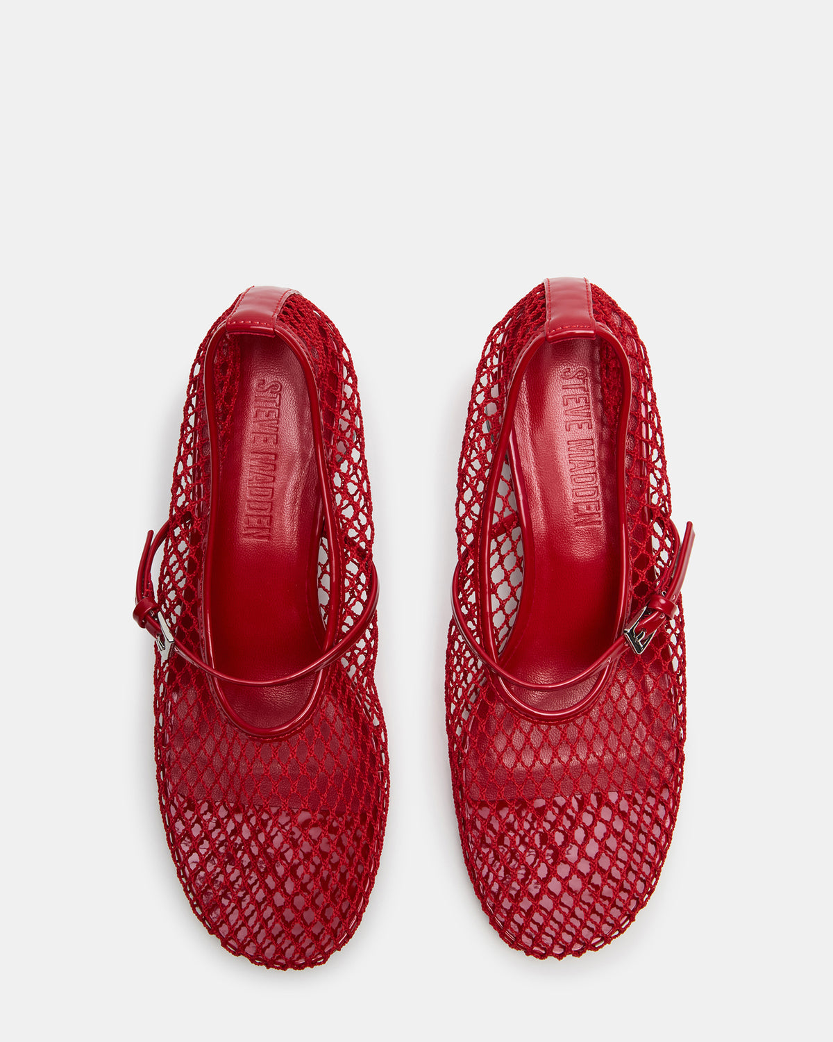 RAYNOR Red Women's Mary Jane Mesh Block Heel | Steve Madden