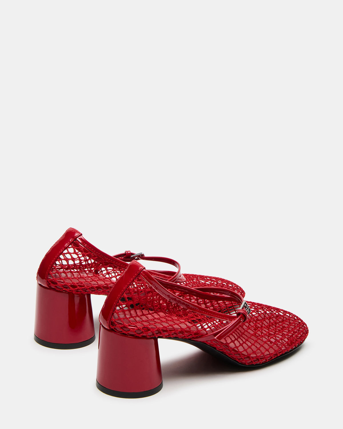 RAYNOR Red Women's Mary Jane Mesh Block Heel | Steve Madden