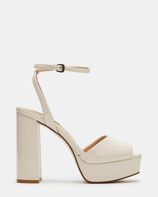 LOURDES Bone Patent Platform Heel | Women's Heels | Steve Madden