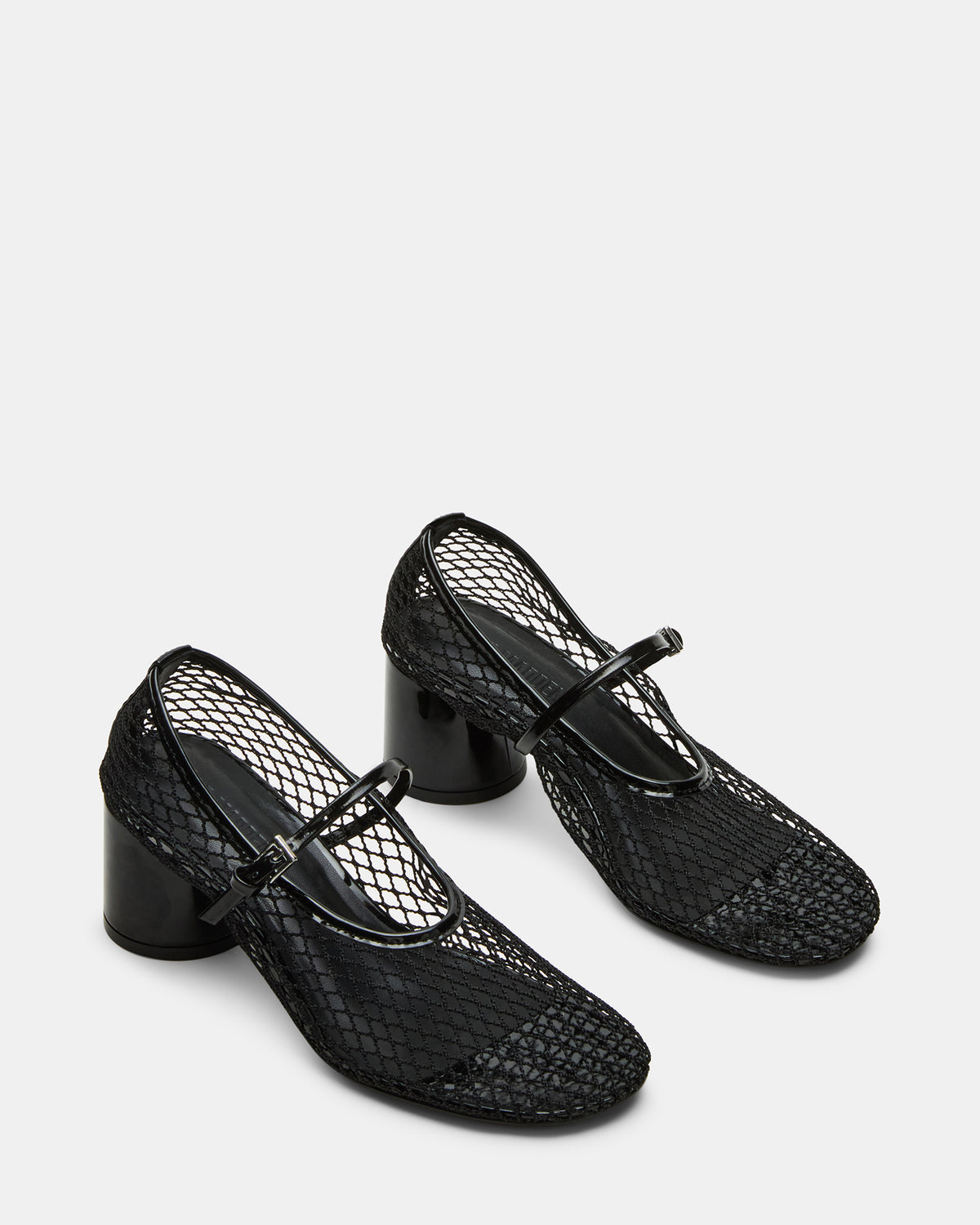 RAYNOR Black Women's Mary Jane Mesh Block Heel | Steve Madden