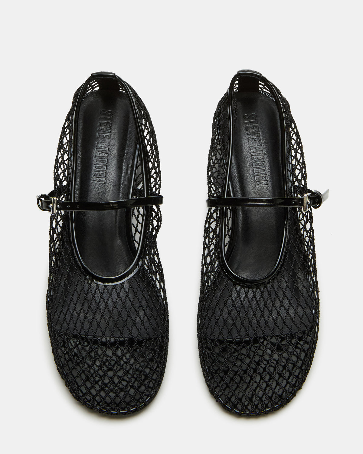 RAYNOR Black Women's Mary Jane Mesh Block Heel | Steve Madden