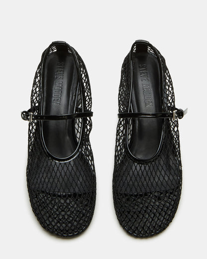 RAYNOR Black Women's Mary Jane Mesh Block Heel | Steve Madden