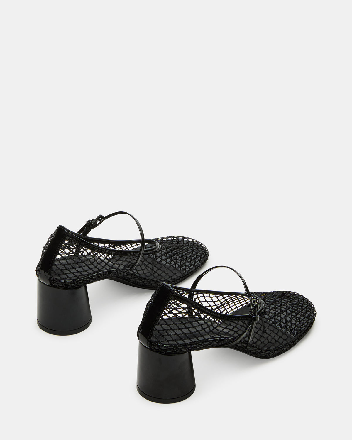 RAYNOR Black Women's Mary Jane Mesh Block Heel | Steve Madden