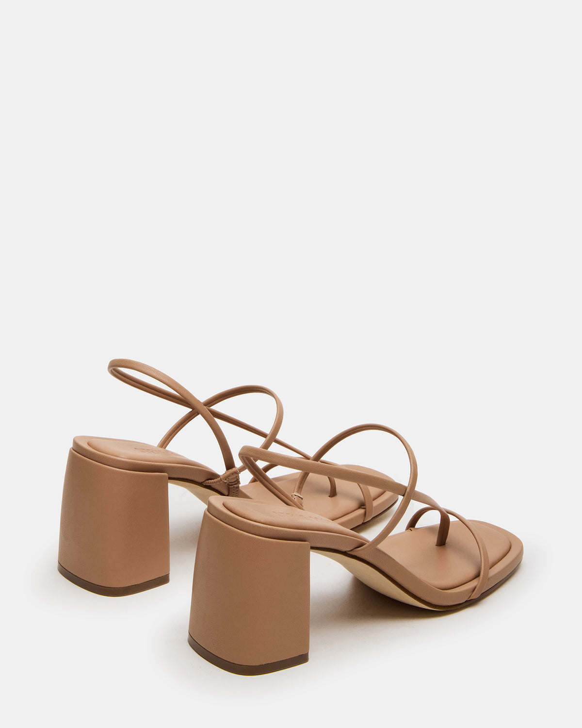DIORA Natural Women's Strappy Square-Toe Heel | Steve Madden