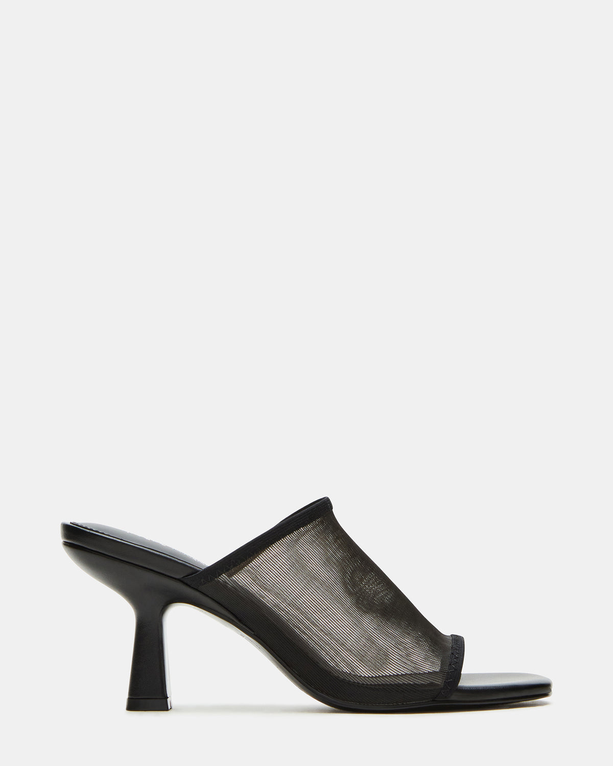 GLEAM Black Women's Square-Toe Mule Heel | Steve Madden