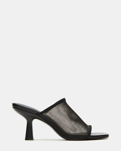 GLEAM Black Women's Square-Toe Mule Heel | Steve Madden