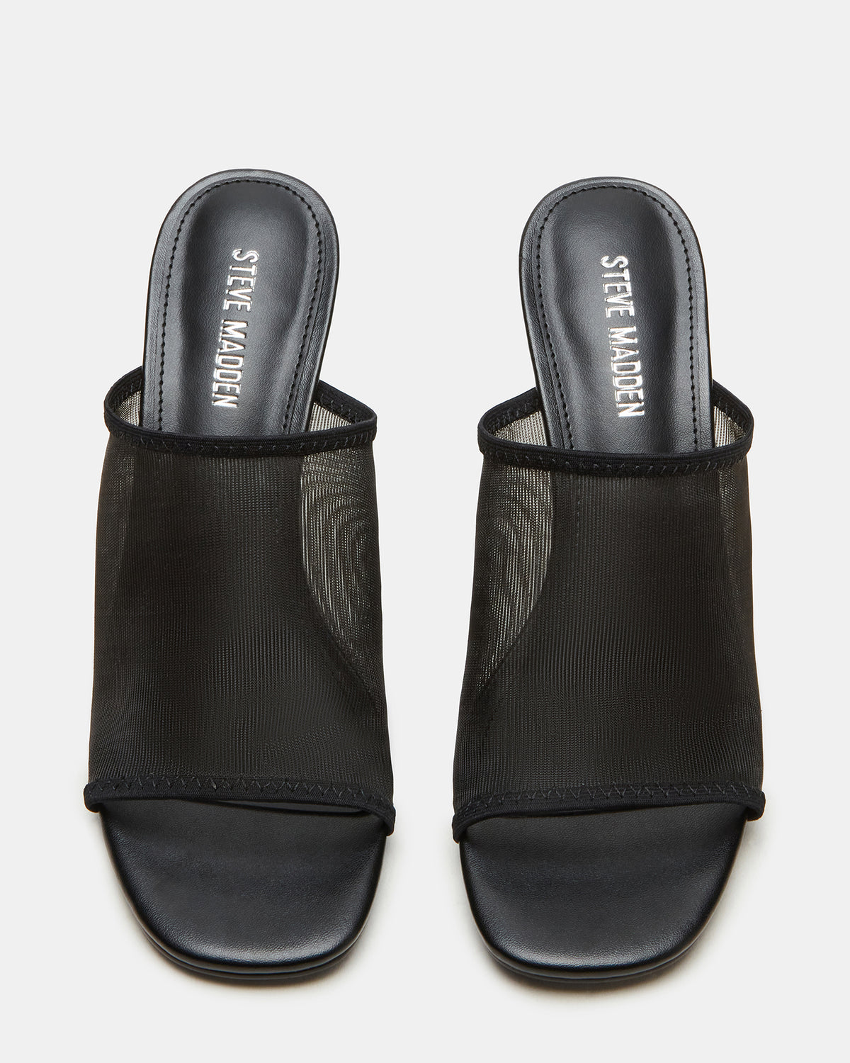 GLEAM Black Women's Square-Toe Mule Heel | Steve Madden