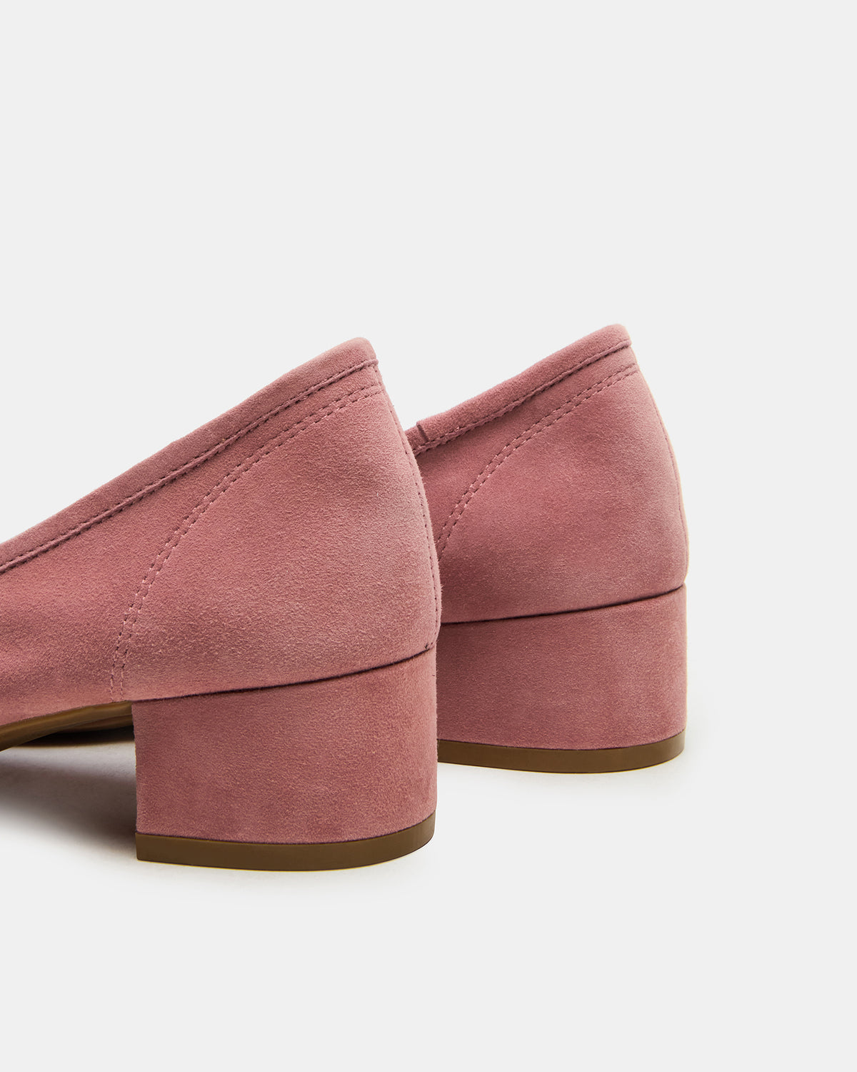MOLLIE Mauve Suede Ballet Women's Block Heels | Steve Madden