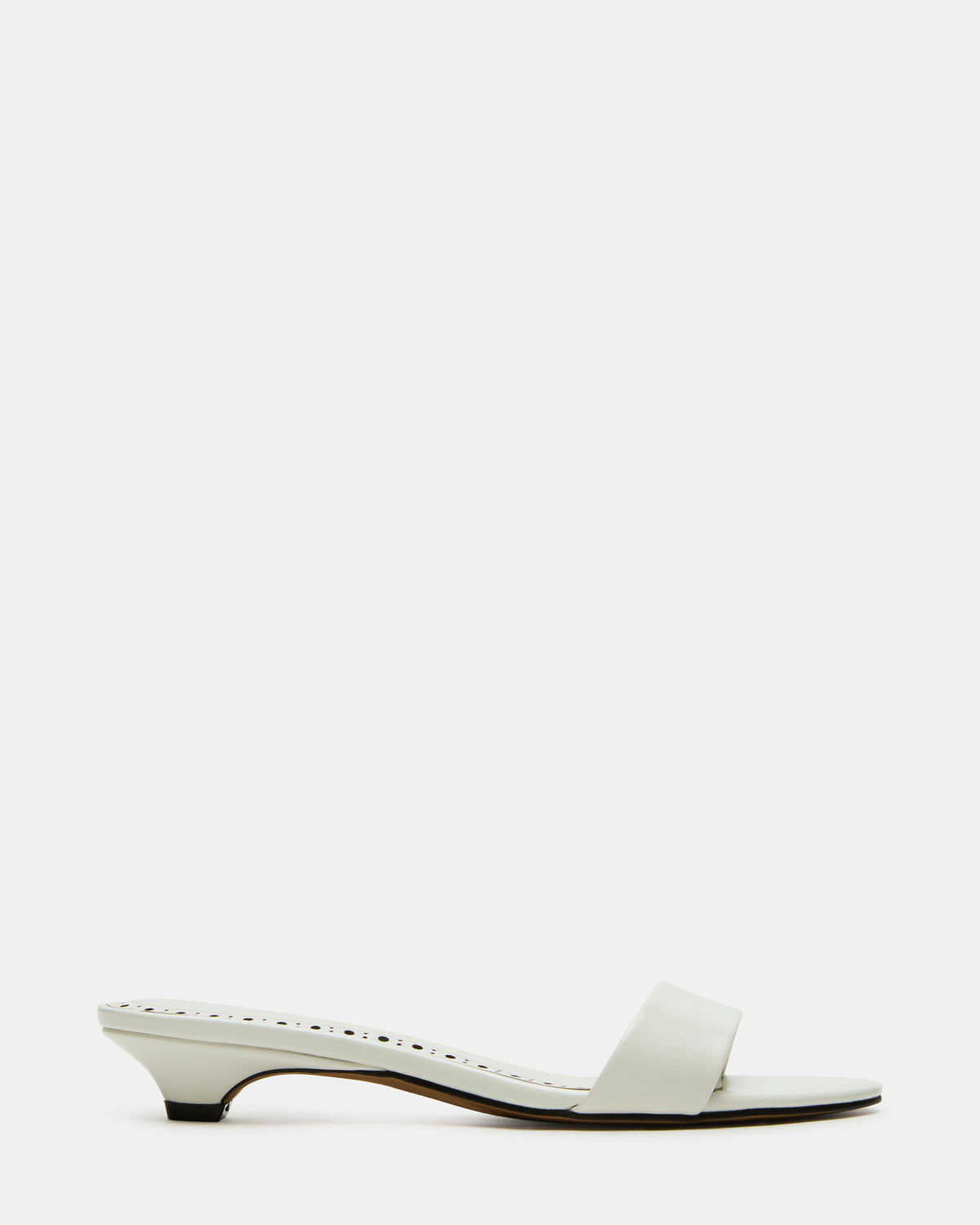 BERRY White Women's Mule Kitten Heel | Steve Madden