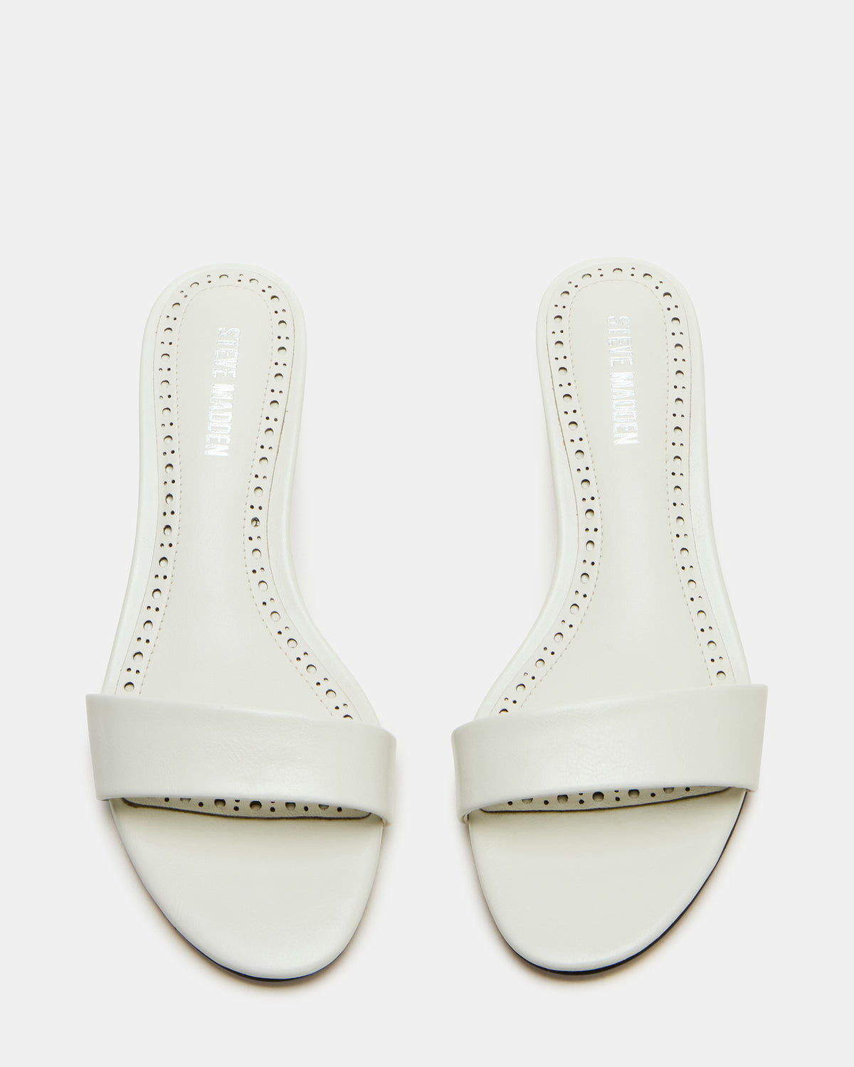 BERRY White Women's Mule Kitten Heel | Steve Madden