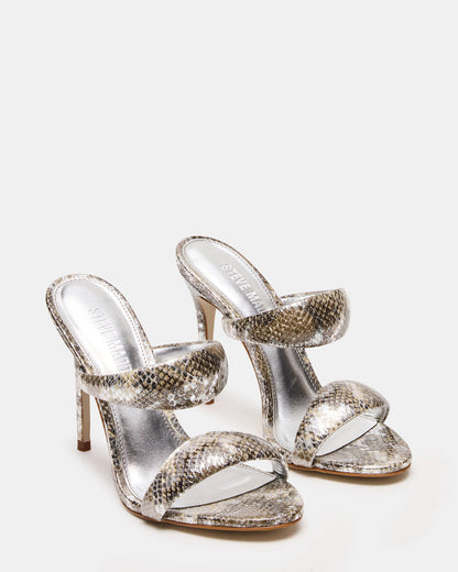 SATURN Snake Stiletto Mule Women's Heel | Steve Madden