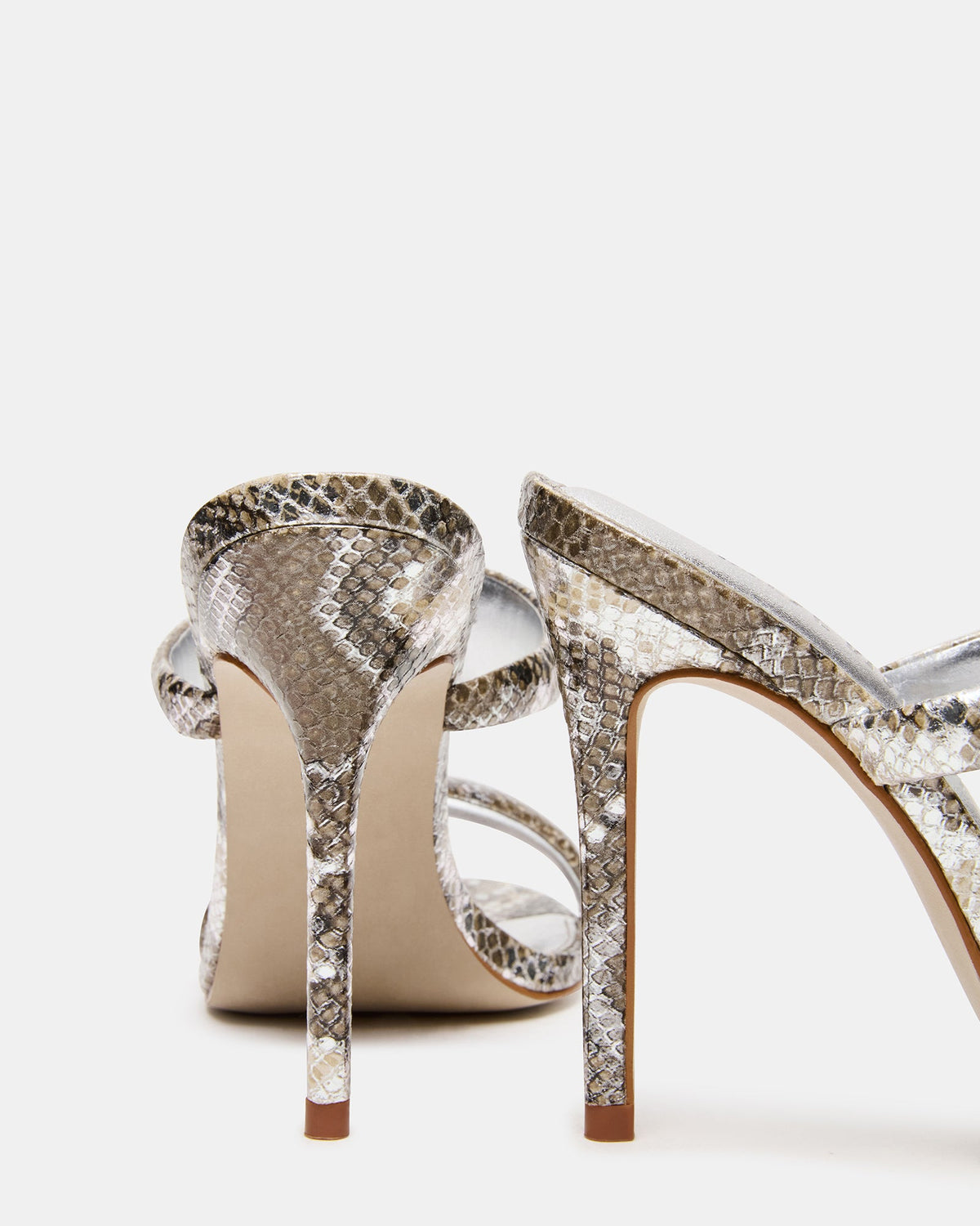 SATURN Snake Stiletto Mule Women's Heel | Steve Madden