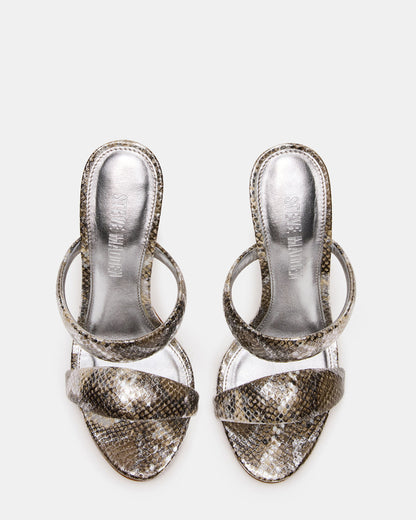 SATURN Snake Stiletto Mule Women's Heel | Steve Madden