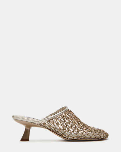 XRAY Gold Women's Caged Net Mule Heel | Steve Madden