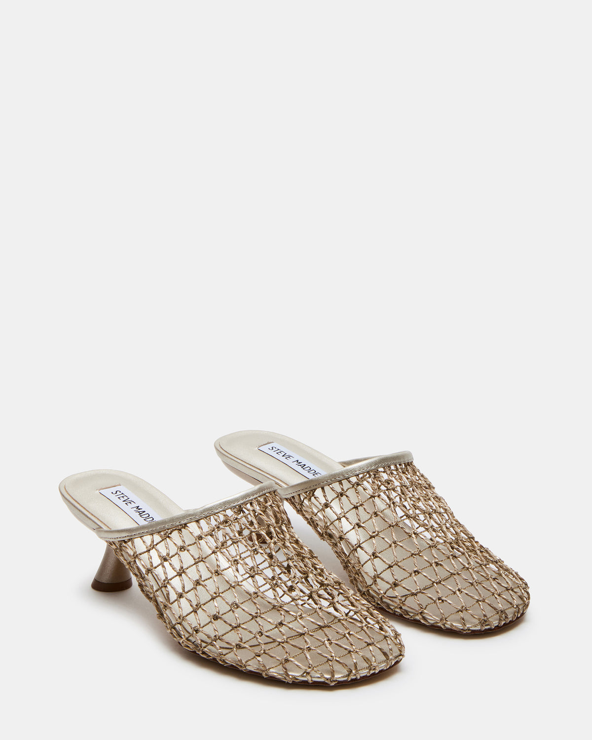 XRAY Gold Women's Caged Net Mule Heel | Steve Madden