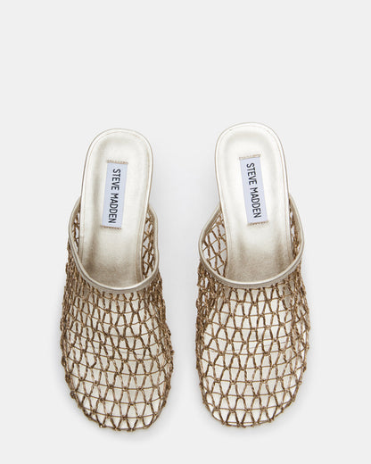 XRAY Gold Women's Caged Net Mule Heel | Steve Madden