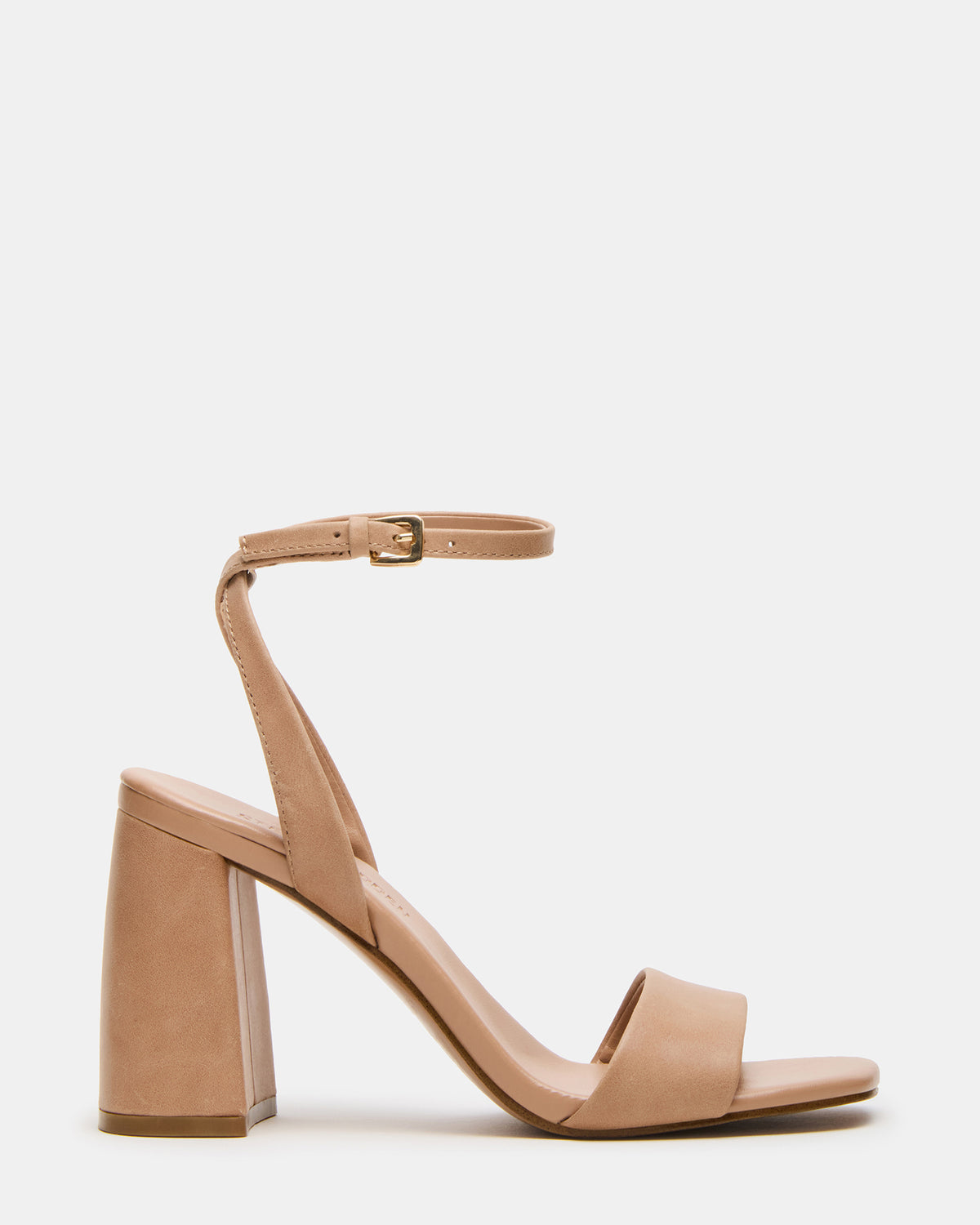 MESSA Natural Leather Women's Square-Toe Block Heel | Steve Madden