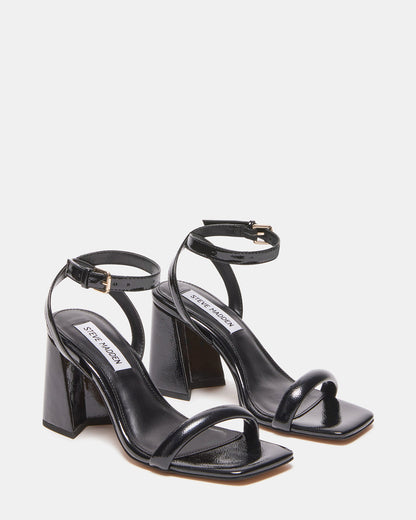 GRETIN Black Square Toe Heels | Women's Heels | Steve Madden