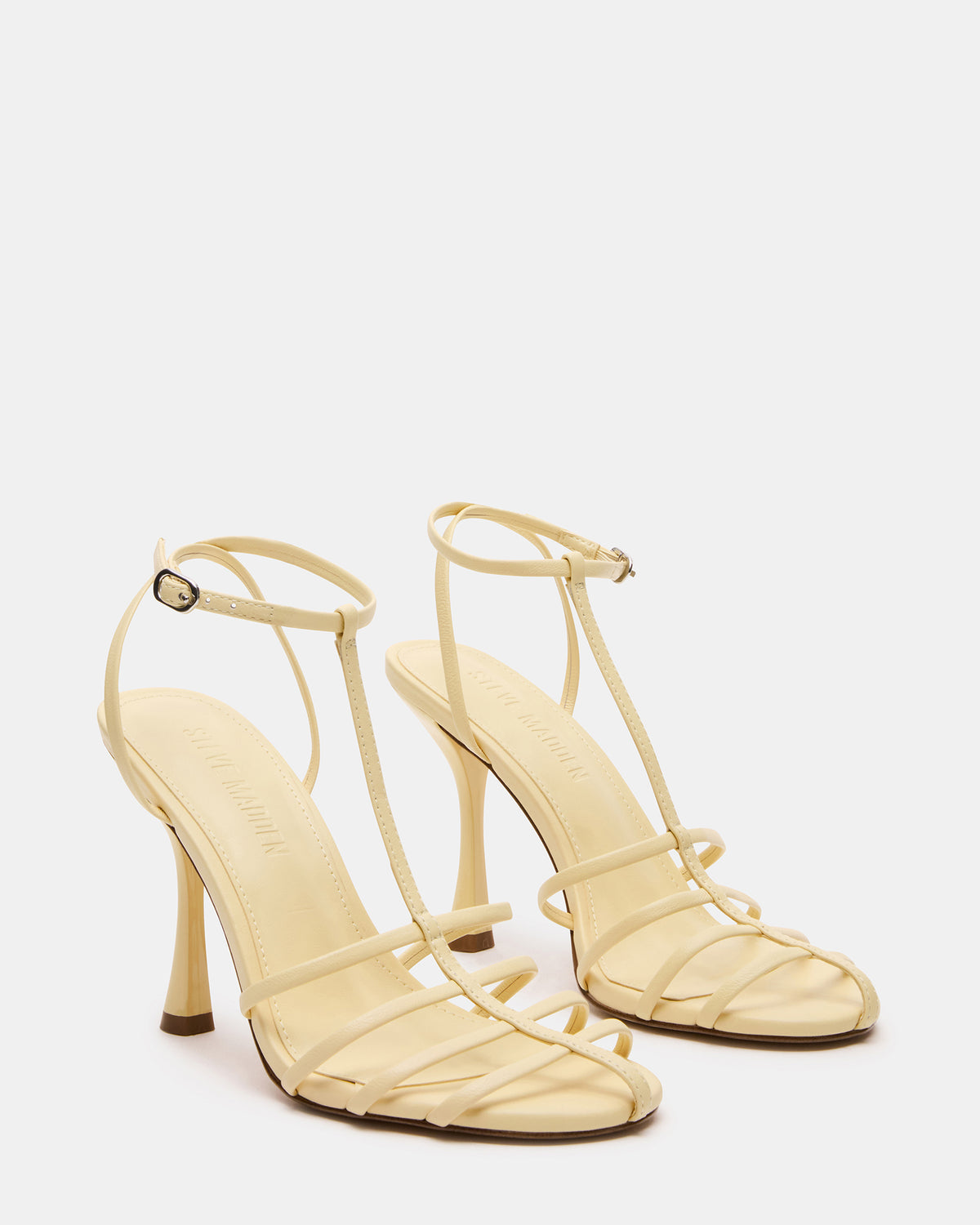 TILDAH BUTTER Leather Strappy Rounded Toe Women's Heel | Steve Madden