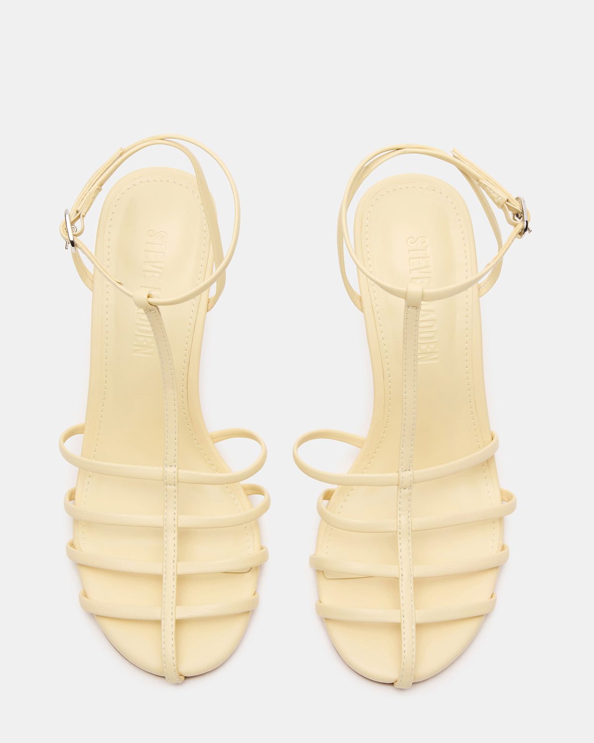 TILDAH BUTTER Leather Strappy Rounded Toe Women's Heel | Steve Madden