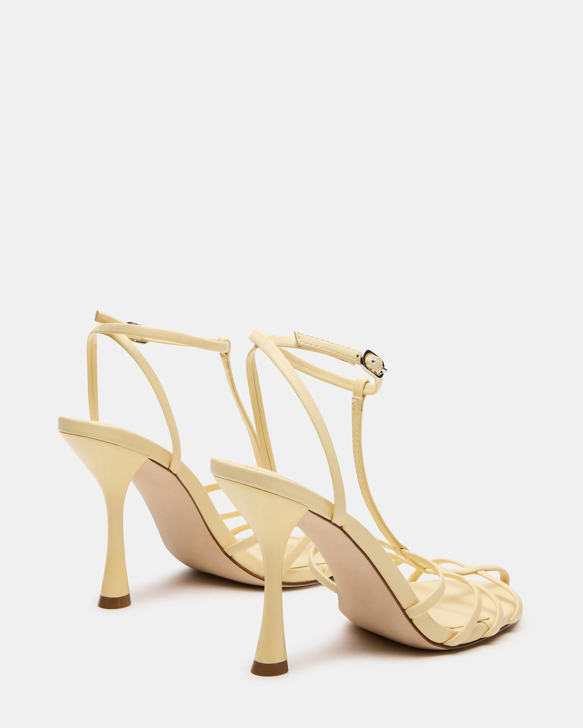TILDAH BUTTER Leather Strappy Rounded Toe Women's Heel | Steve Madden