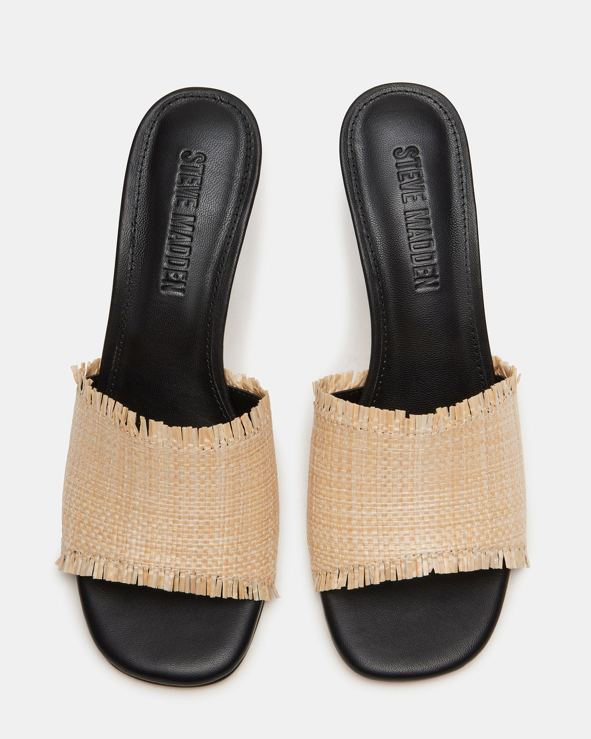 CRESCENT Raffia Square Toe Mule Heel | Women's Heels | Steve Madden