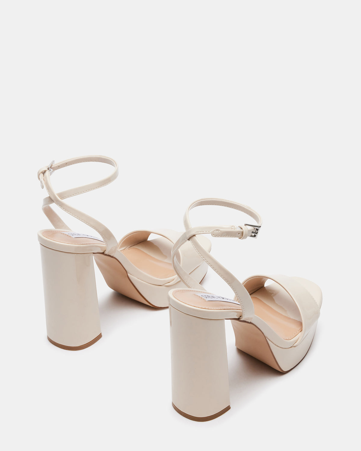 LESSA Bone Patent Platform Block Heel | Women's Heels | Steve Madden