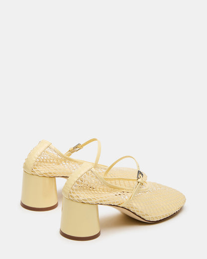 RAYNOR Butter Women's Mary Jane Mesh Block Heel | Steve Madden