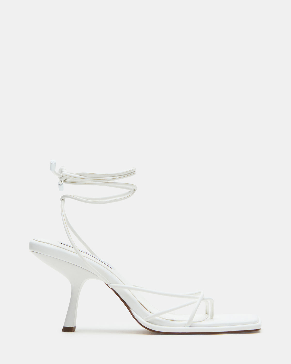 JOLENE White Strappy Lace-Up Heel | Women's Heels | Steve Madden