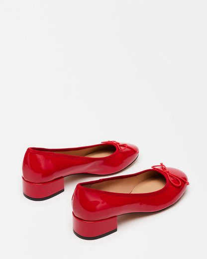 CHERISH Red Patent Women's Slip-On Heel | Steve Madden