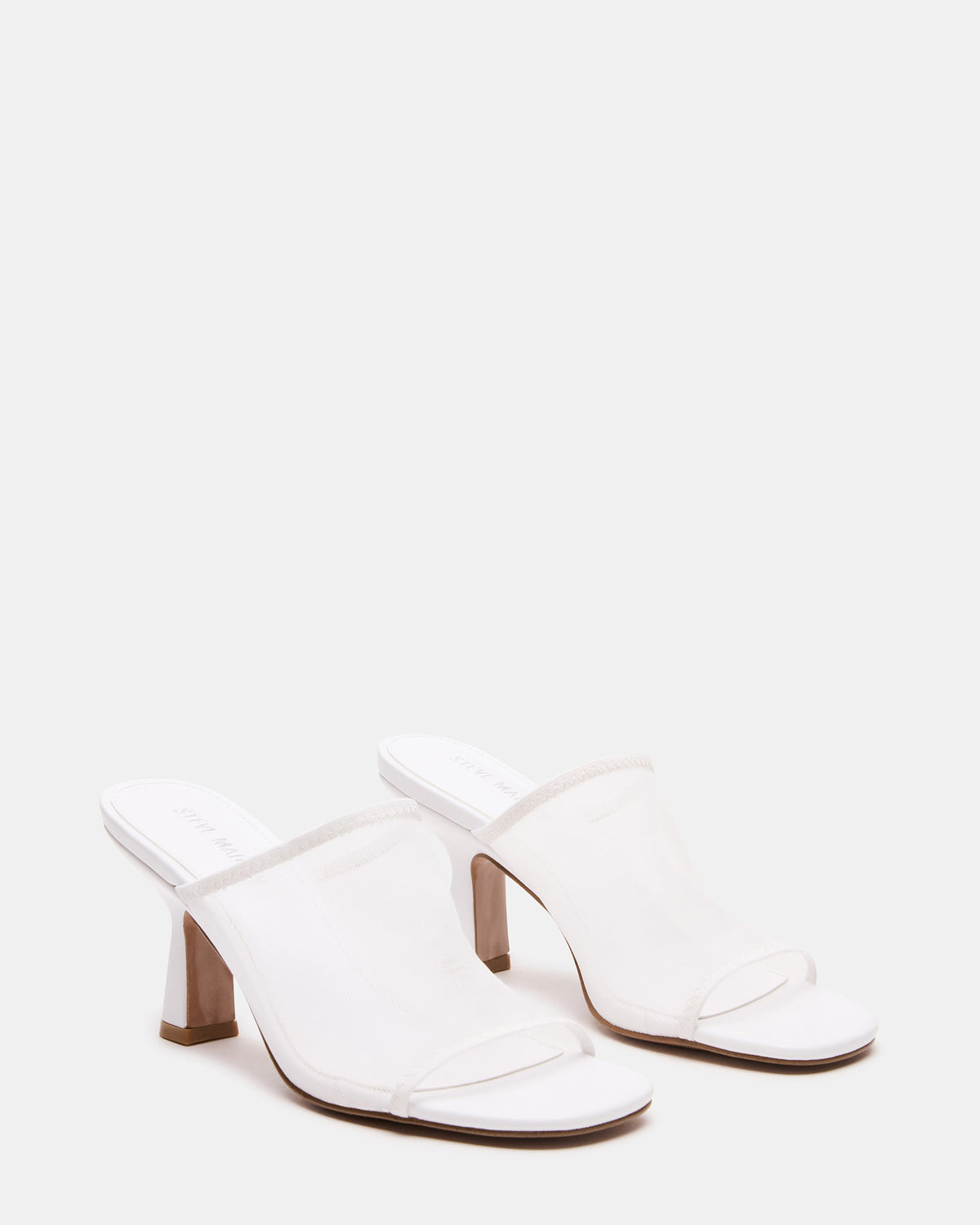 GLEAM White Women's Square-Toe Mule Heel | Steve Madden