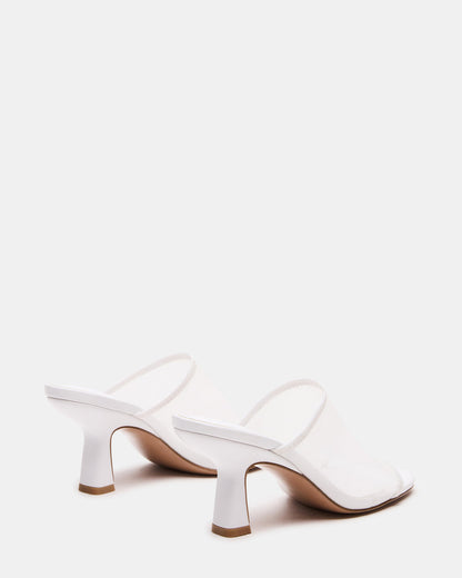 GLEAM White Women's Square-Toe Mule Heel | Steve Madden