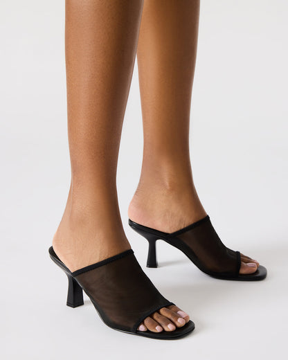 GLEAM White Women's Square-Toe Mule Heel | Steve Madden