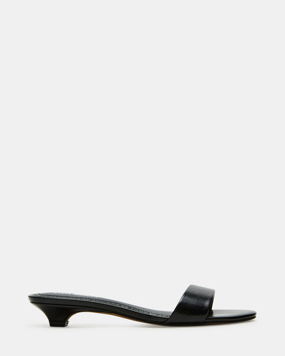 BERRY Black Women's Mule Kitten Heel | Steve Madden