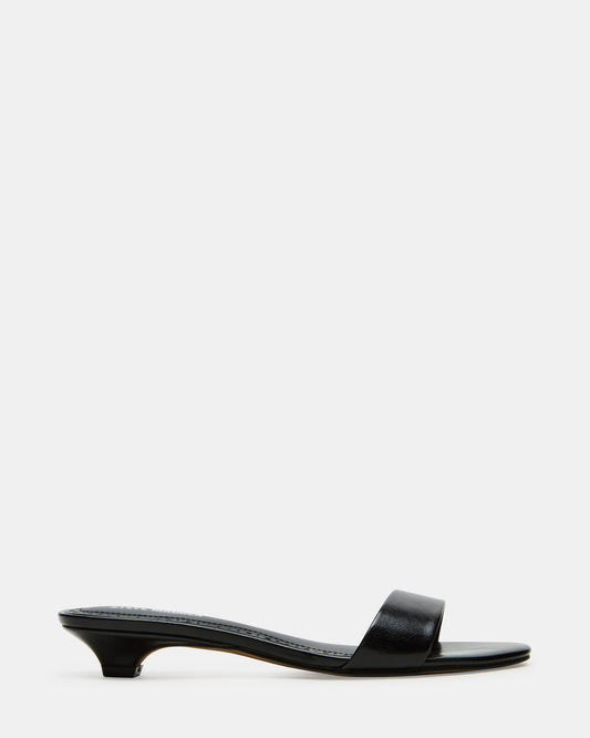 BERRY Black Women's Mule Kitten Heel | Steve Madden